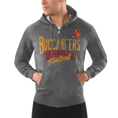 Tampa Bay Buccaneers Starter Domestic Post Season Vintage Logo Full-Zip Hoodie - Charcoal sale