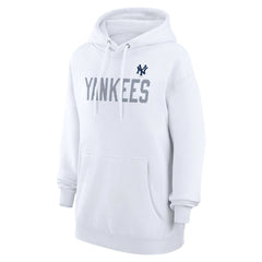 New York Yankees G-III 4Her by Carl Banks Women's Dot Print Pullover Hoodie White