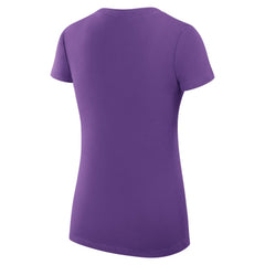 Colorado Rockies G-III 4Her by Carl Banks Women's Super-Slim Fit Lightweight Dot Print V-Neck T-Shirt Purple