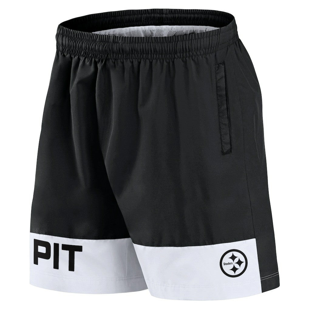 Pittsburgh Steelers Elements Shorts - Black cheap