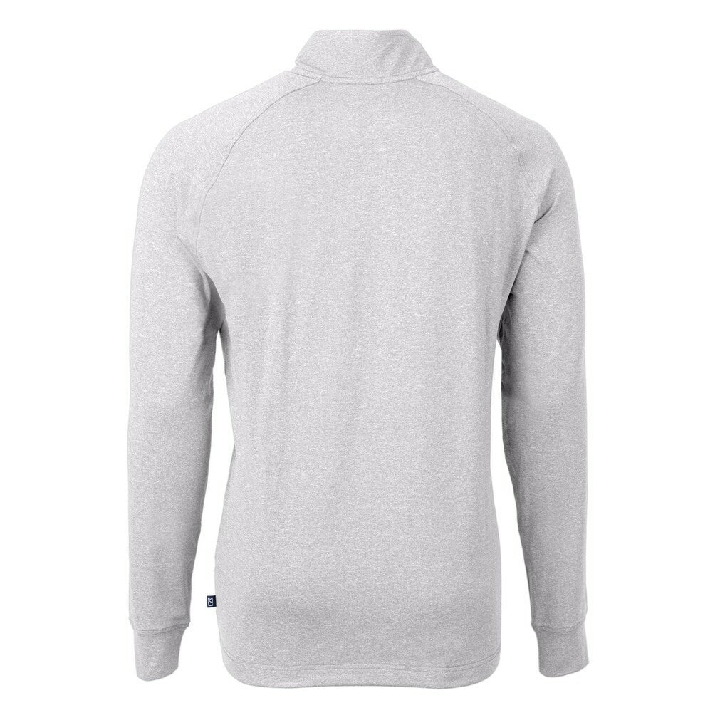 Minnesota Vikings Cutter & Buck Big & Tall Adapt Eco Knit Quarter-Zip Pullover Top - Heather Gray discount