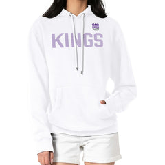 Sacramento Kings G-III 4Her by Carl Banks Women's Dot Print Pullover Hoodie - White on sale