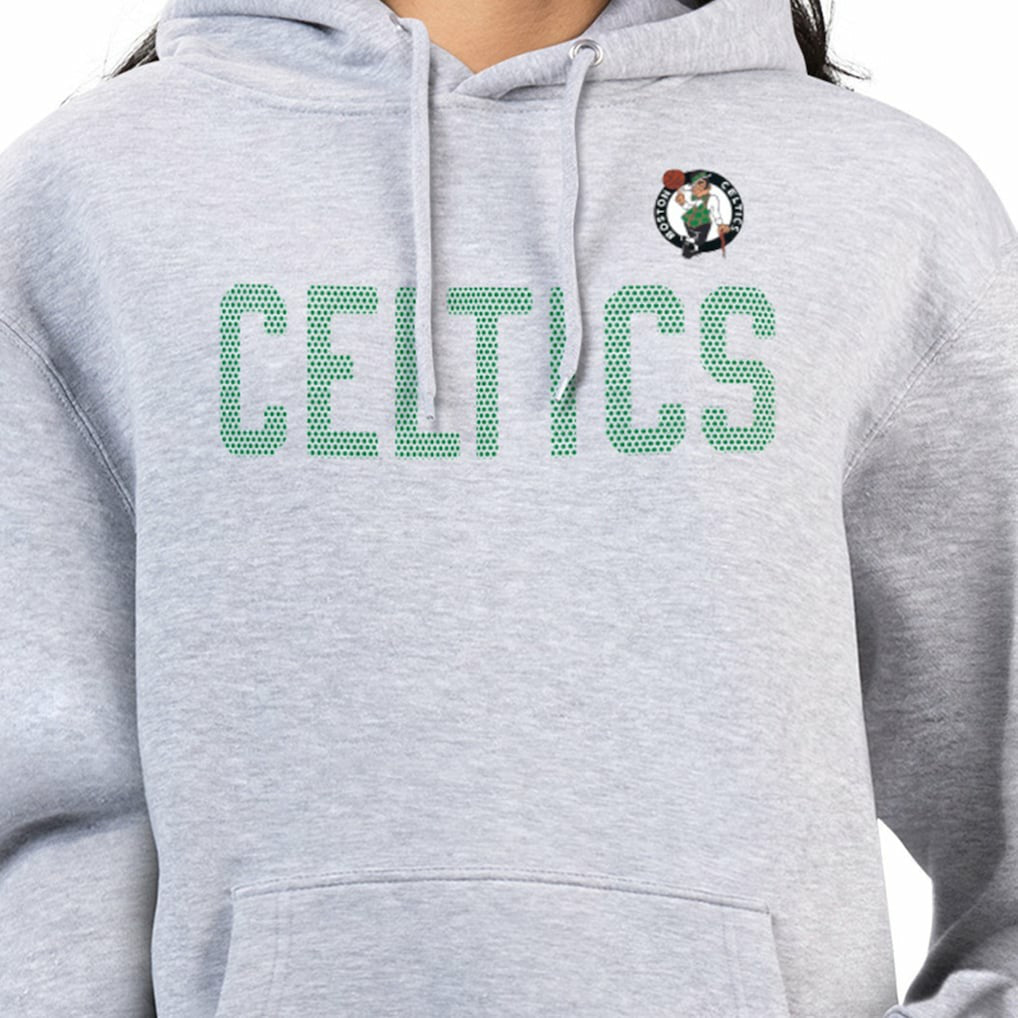 Boston Celtics G-III 4Her by Carl Banks Women's Dot Print Pullover Hoodie - Heather Gray online