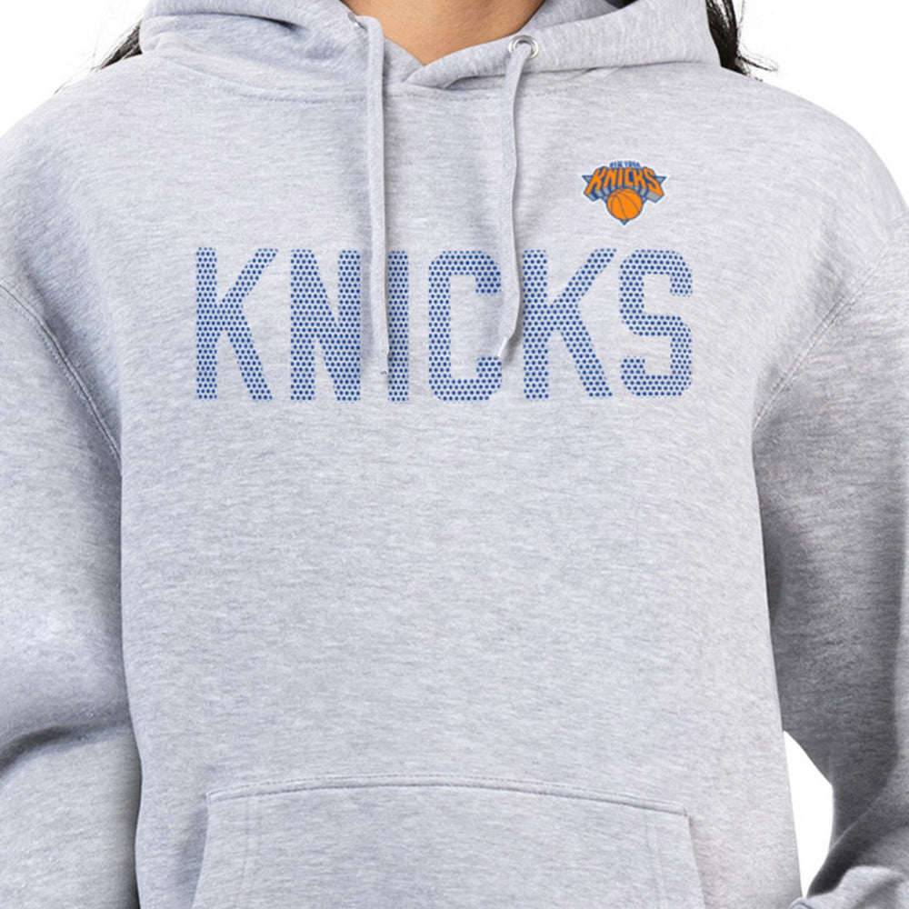 New York Knicks G-III 4Her by Carl Banks Women's Dot Print Pullover Hoodie - Heather Gray for sale