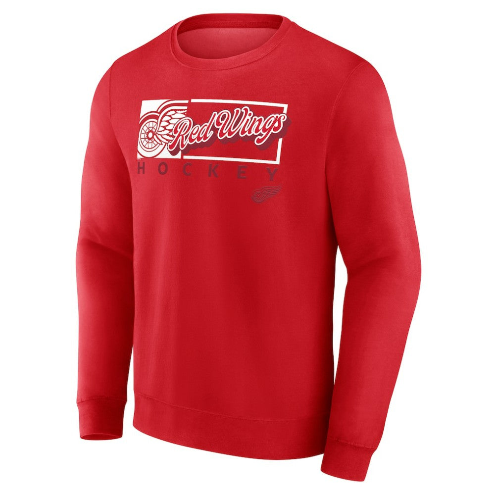 Detroit Red Wings Fanatics Focus Fleece Pullover Sweatshirt - Red Sweatshirts