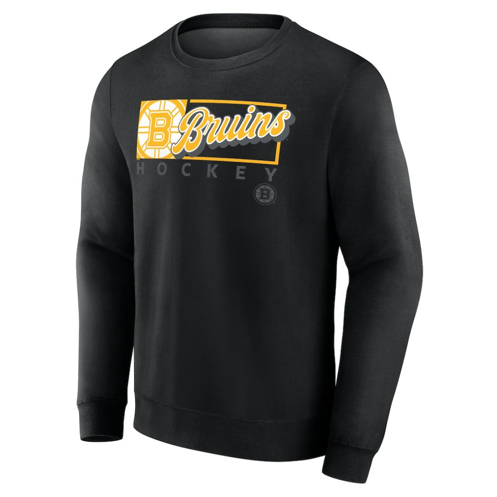 Boston Bruins Fanatics Focus Fleece Pullover Sweatshirt - Black Sweatshirts