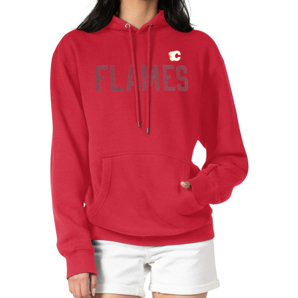 Calgary Flames G-III 4Her by Carl Banks Women's Dot Print Pullover Hoodie - Red Hoodies