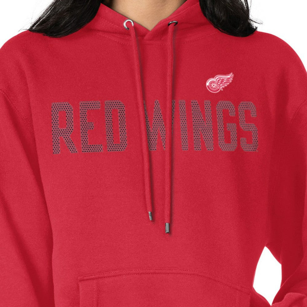 Detroit Red Wings G-III 4Her by Carl Banks Women's Dot Print Pullover Hoodie - Red Hoodies