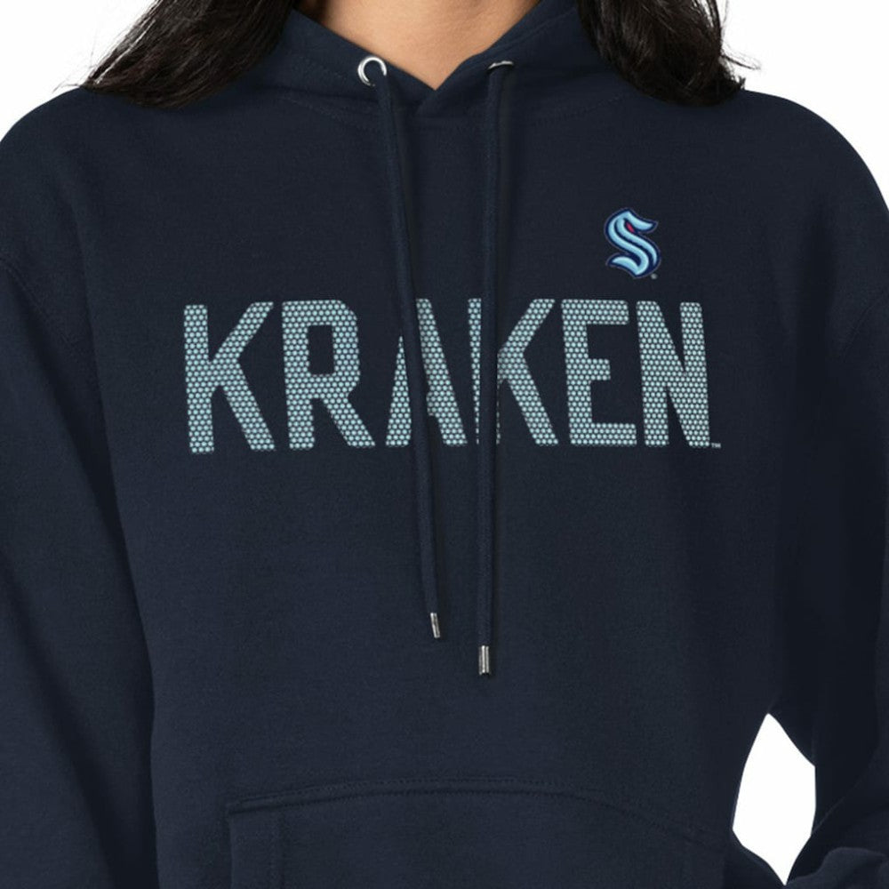 Seattle Kraken G-III 4Her by Carl Banks Women's Dot Print Pullover Hoodie - Navy Hoodies