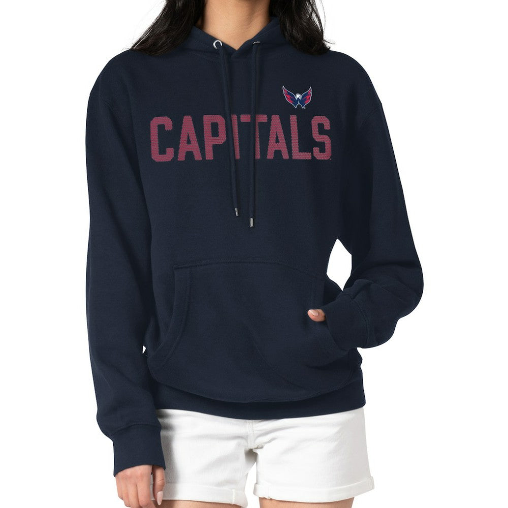 Washington Capitals G-III 4Her by Carl Banks Women's Dot Print Pullover Hoodie - Navy Hoodies