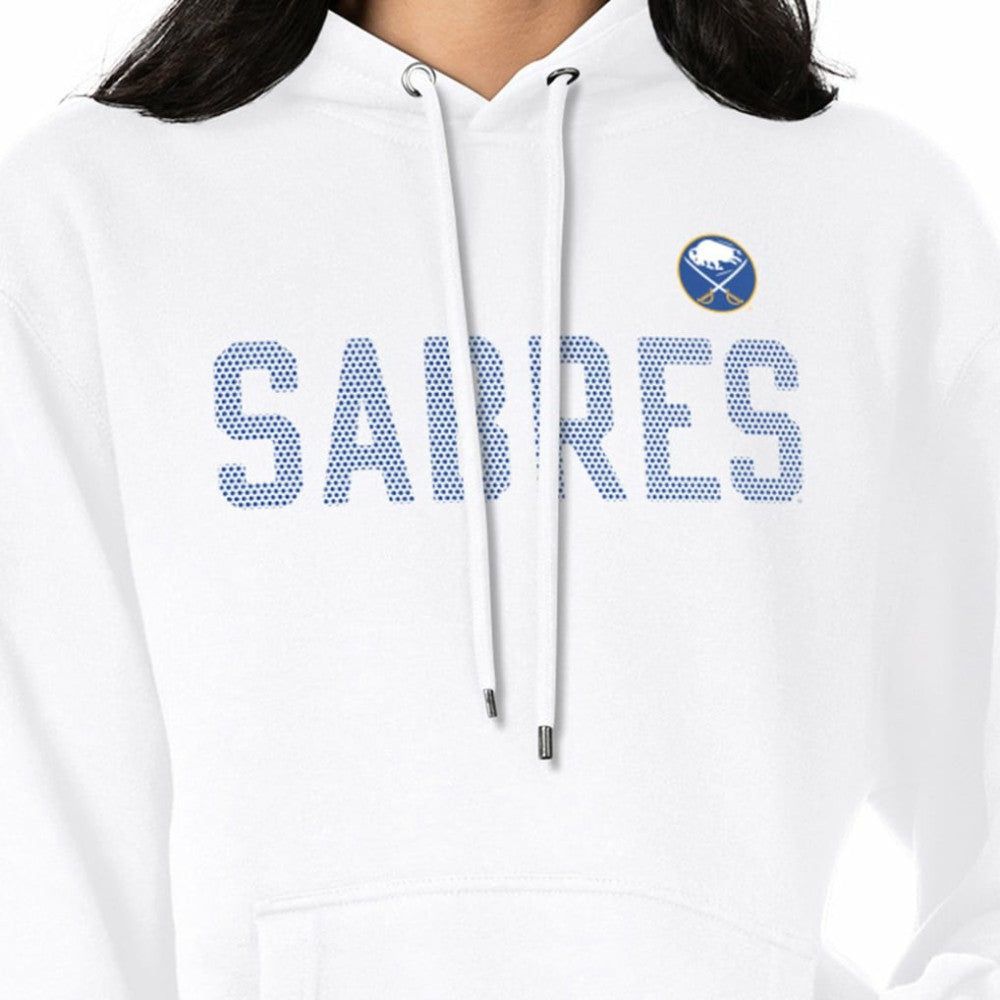 Buffalo Sabres G-III 4Her by Carl Banks Women's Dot Print Pullover Hoodie - White Hoodies