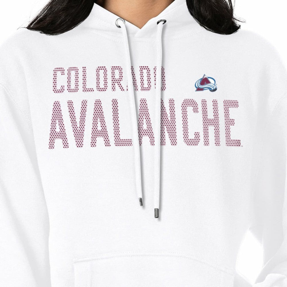Colorado Avalanche G-III 4Her by Carl Banks Women's Dot Print Pullover Hoodie - White Hoodies