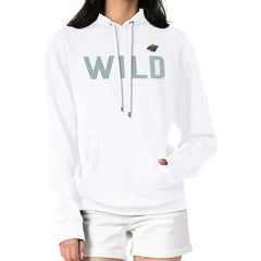 Minnesota Wild G-III 4Her by Carl Banks Women's Dot Print Pullover Hoodie - White Hoodies