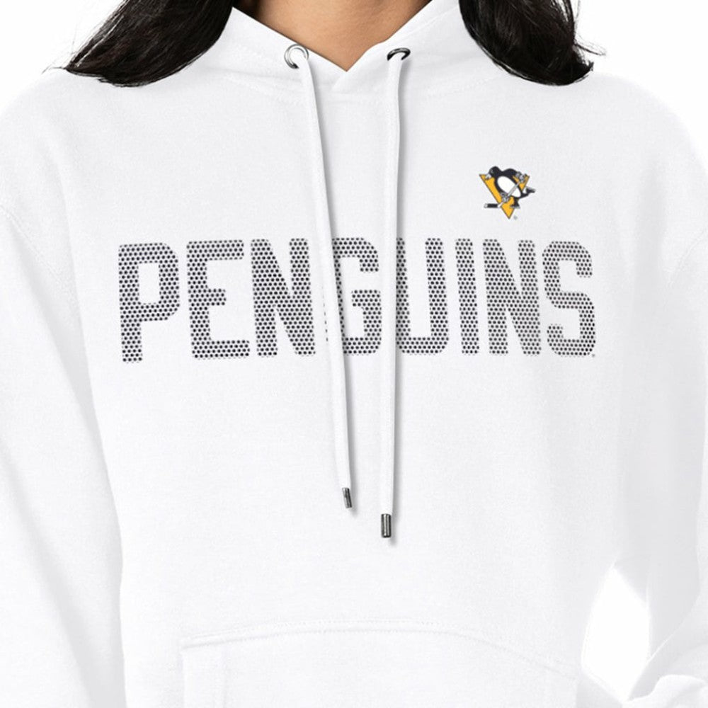 Pittsburgh Penguins G-III 4Her by Carl Banks Women's Dot Print Pullover Hoodie - White Hoodies