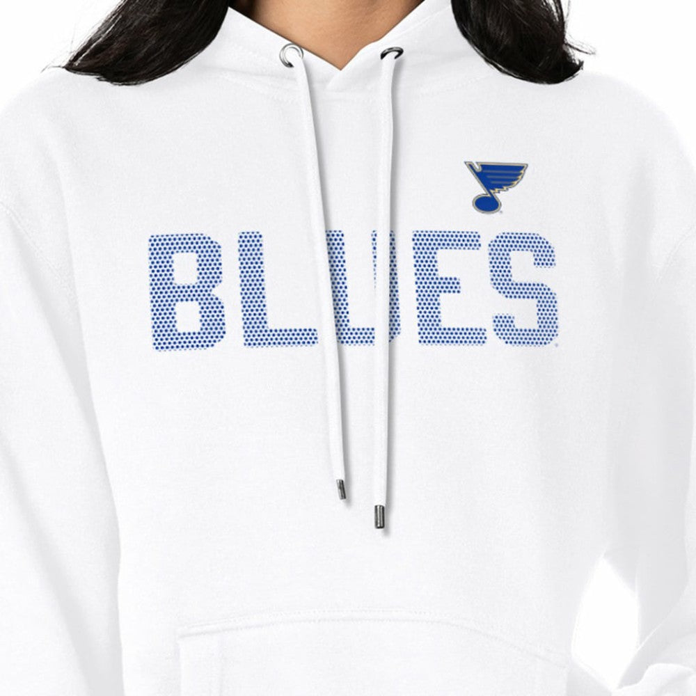 St. Louis Blues G-III 4Her by Carl Banks Women's Dot Print Pullover Hoodie - White Hoodies