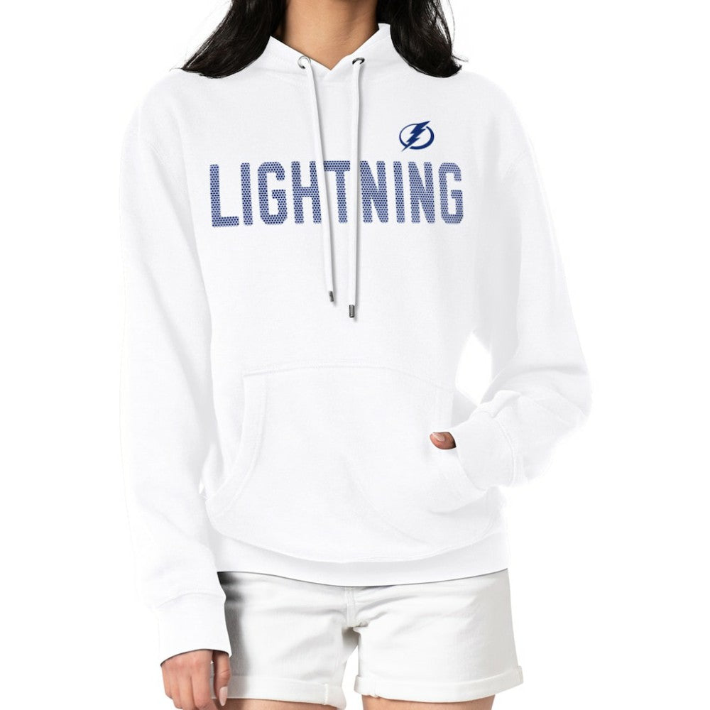 Tampa Bay Lightning G-III 4Her by Carl Banks Women's Dot Print Pullover Hoodie - White Hoodies