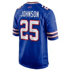 Ty Johnson Buffalo Bills Team Game Jersey - Royal online