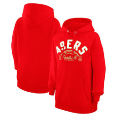San Francisco 49ers Starter Unisex Half Ball Team Fleece Pullover Hoodie - Scarlet discount