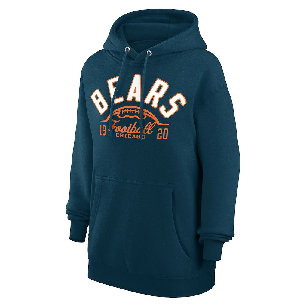 Chicago Bears Starter Unisex Half Ball Team Fleece Pullover Hoodie - Navy on sale