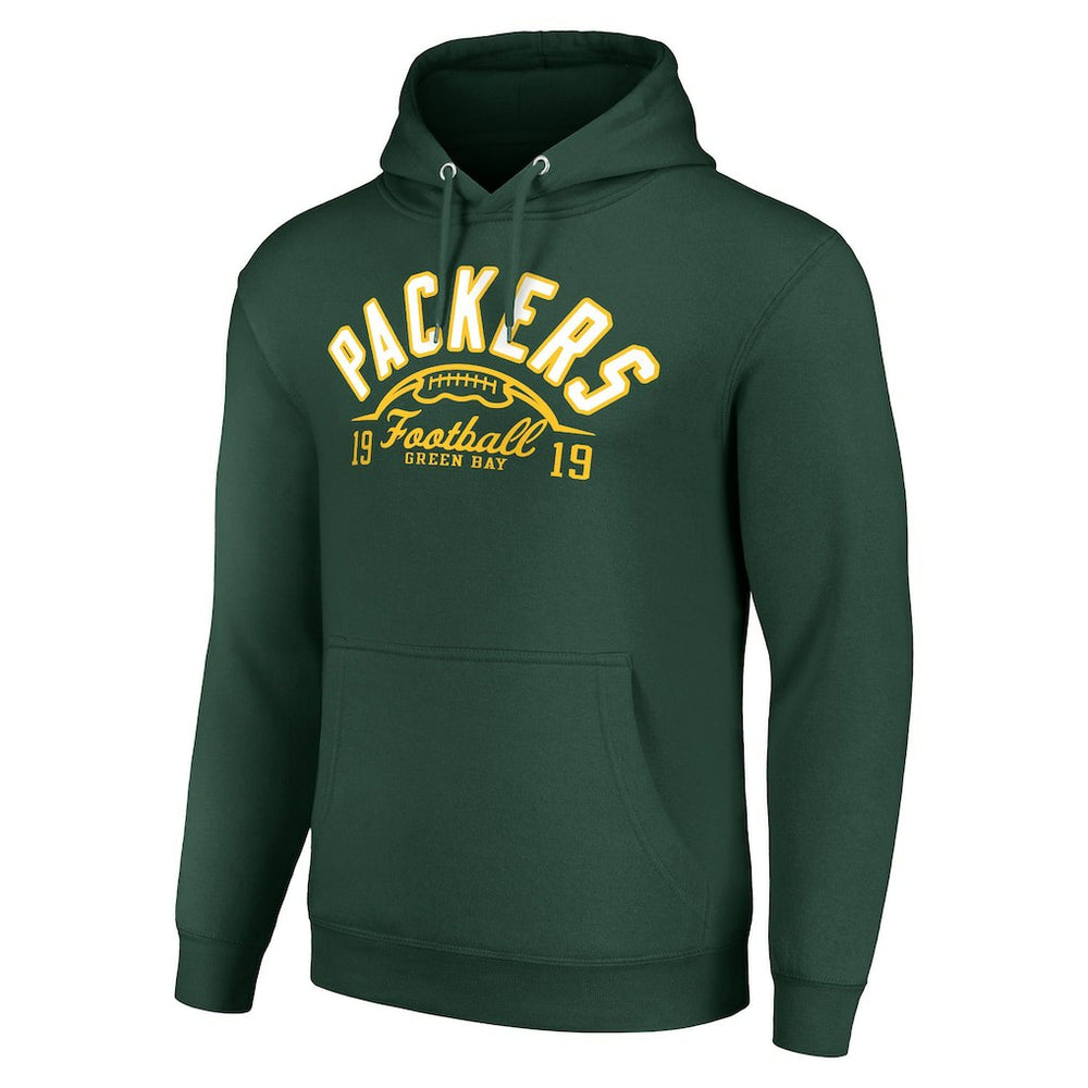 Green Bay Packers Starter Unisex Half Ball Team Fleece Pullover Hoodie - Green sale