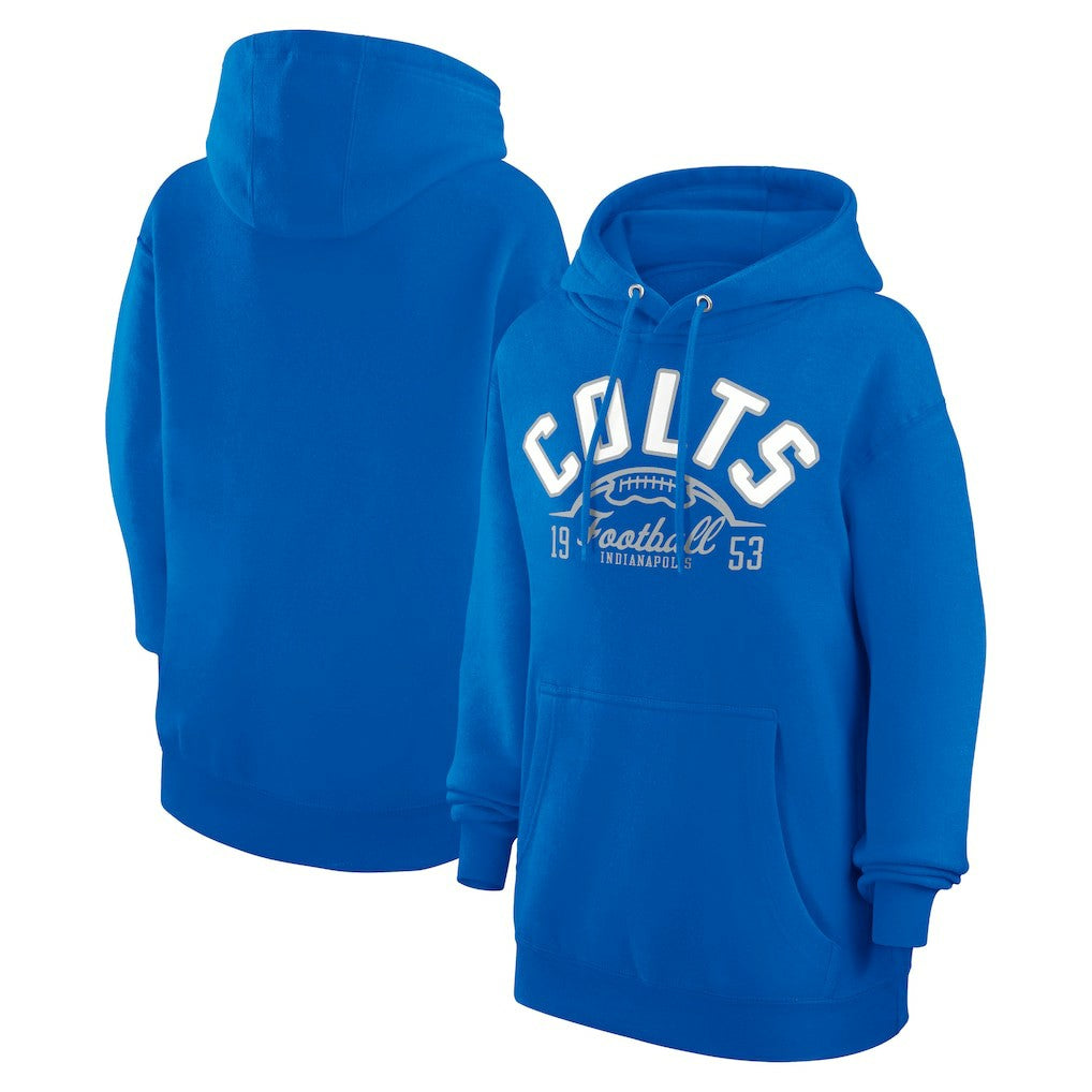 Indianapolis Colts Starter Unisex Half Ball Team Fleece Pullover Hoodie - Royal for sale