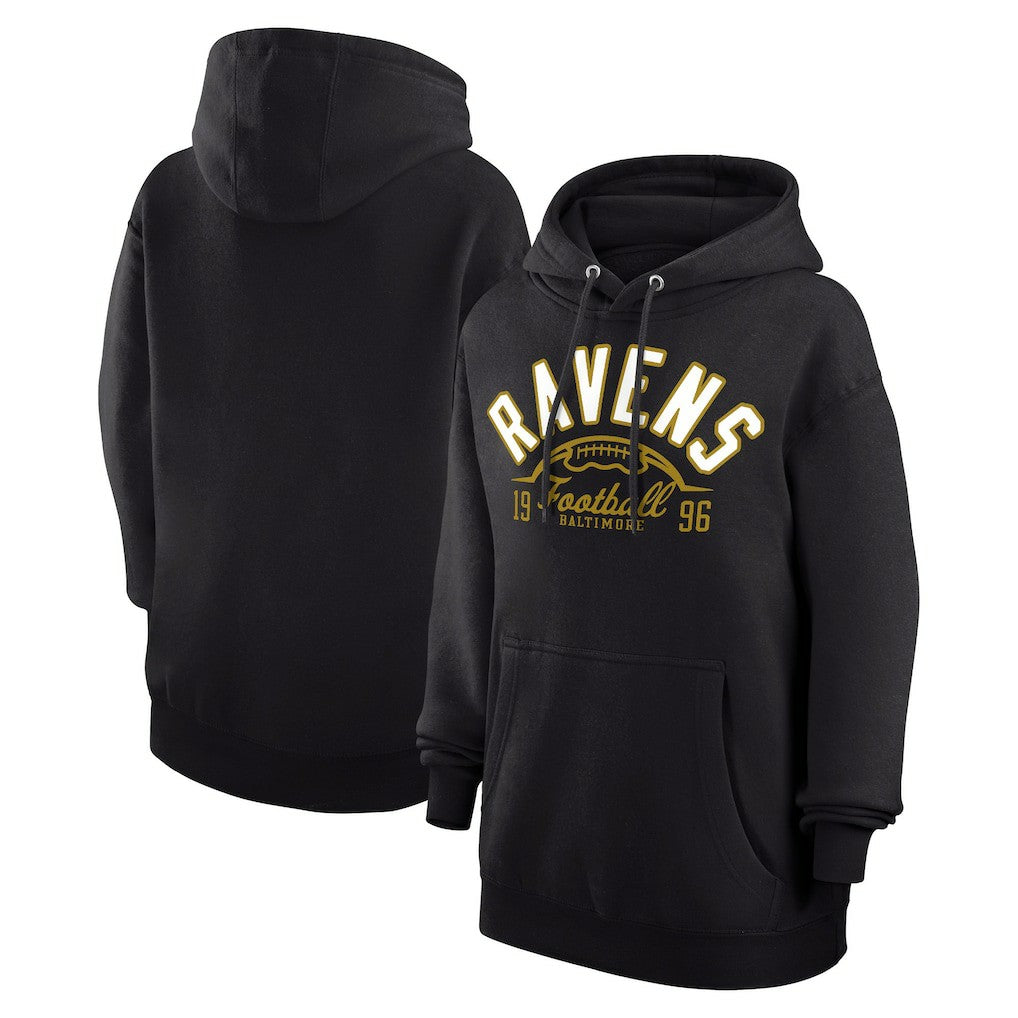 Baltimore Ravens Starter Unisex Half Ball Team Fleece Pullover Hoodie - Black sale