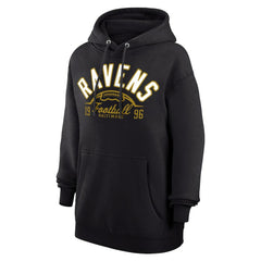 Baltimore Ravens Starter Unisex Half Ball Team Fleece Pullover Hoodie - Black sale