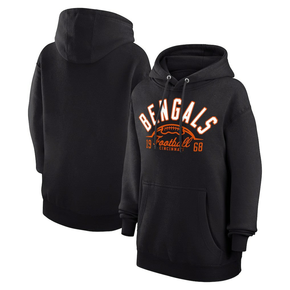Cincinnati Bengals Starter Unisex Half Ball Team Fleece Pullover Hoodie - Black sale