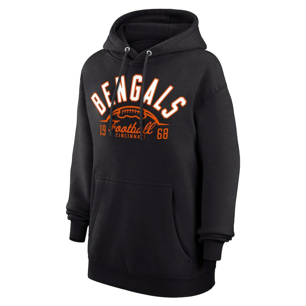 Cincinnati Bengals Starter Unisex Half Ball Team Fleece Pullover Hoodie - Black sale