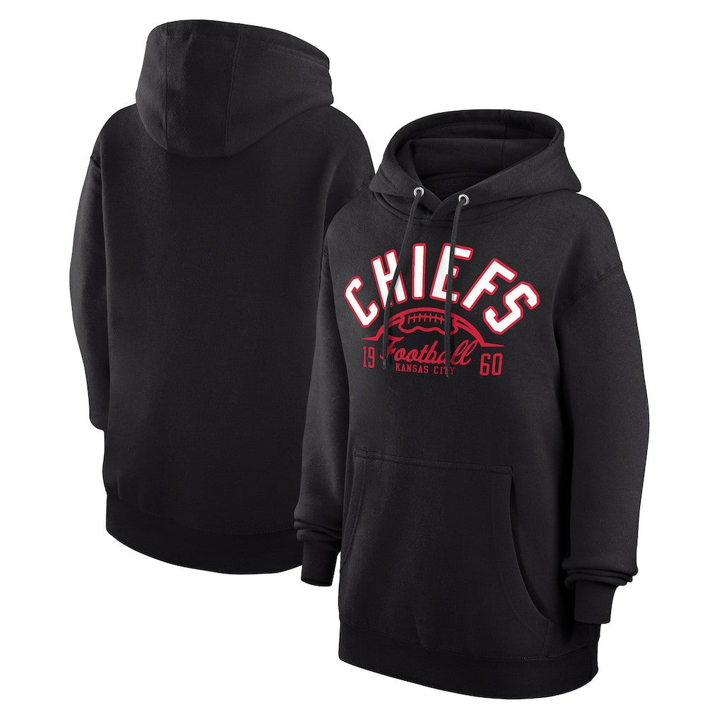 Kansas City Chiefs Starter Unisex Half Ball Team Fleece Pullover Hoodie - Black for sale
