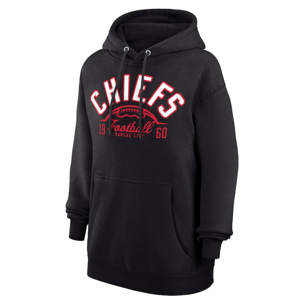 Kansas City Chiefs Starter Unisex Half Ball Team Fleece Pullover Hoodie - Black for sale