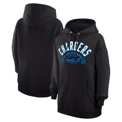 Los Angeles Chargers Starter Unisex Half Ball Team Fleece Pullover Hoodie - Black cheap