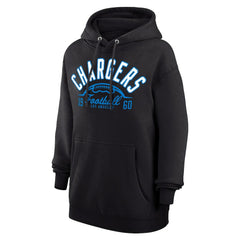 Los Angeles Chargers Starter Unisex Half Ball Team Fleece Pullover Hoodie - Black cheap