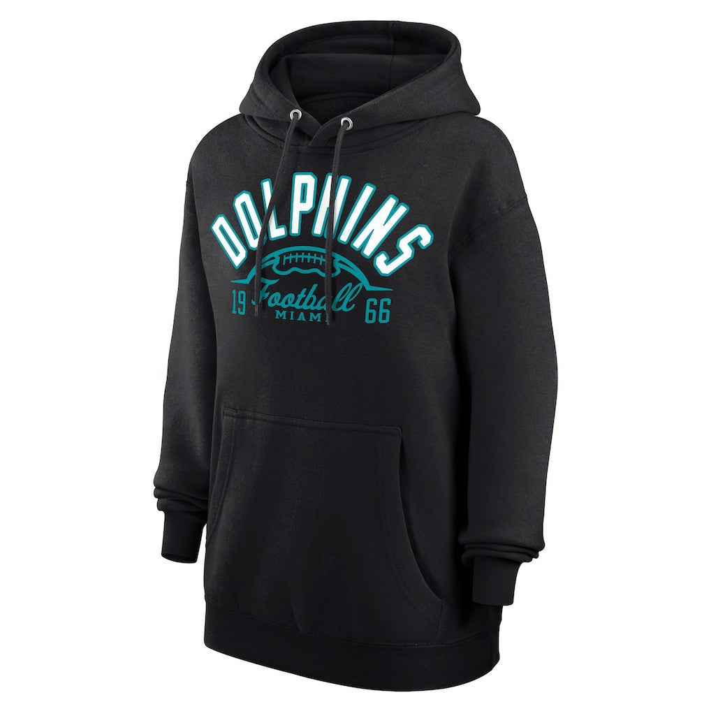 Miami Dolphins Starter Unisex Half Ball Team Fleece Pullover Hoodie - Black sale