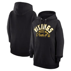 Minnesota Vikings Starter Unisex Half Ball Team Fleece Pullover Hoodie - Black cheap