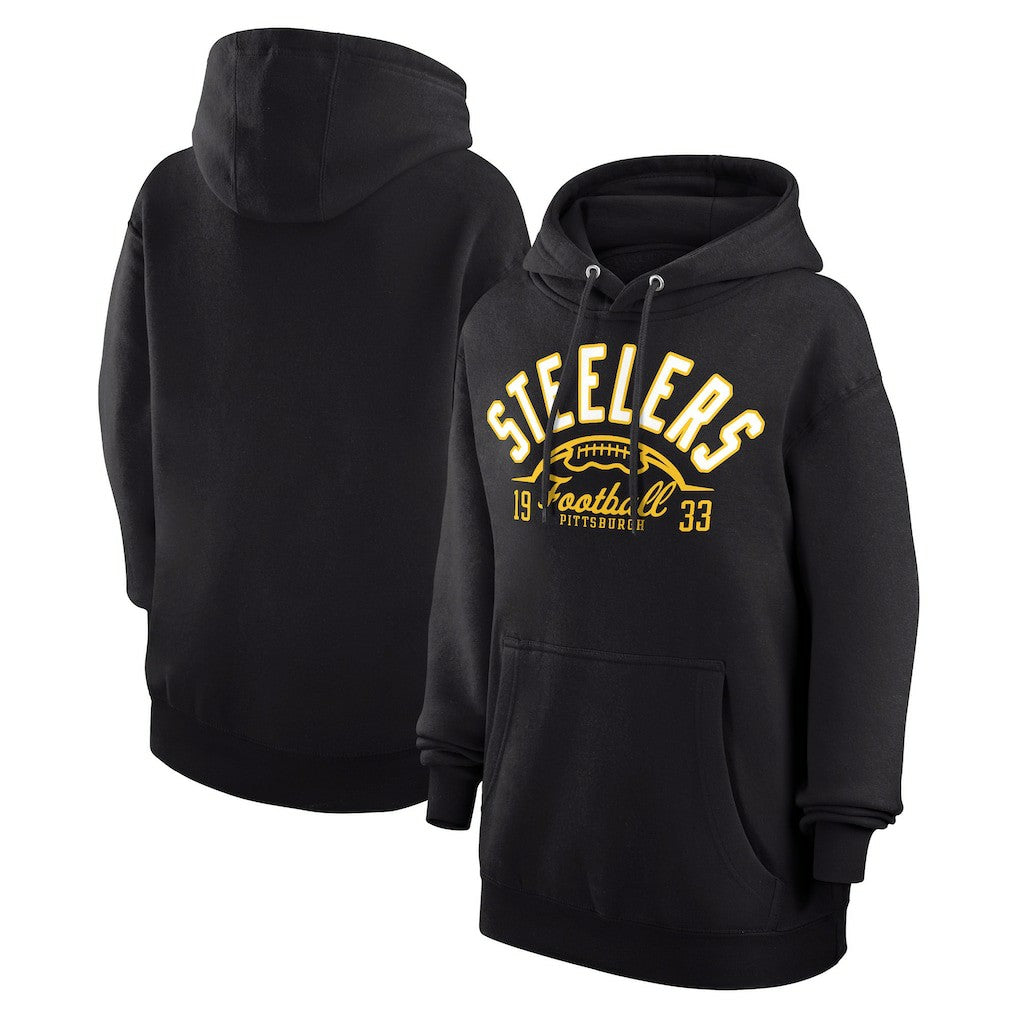 Pittsburgh Steelers Starter Unisex Half Ball Team Fleece Pullover Hoodie - Black online