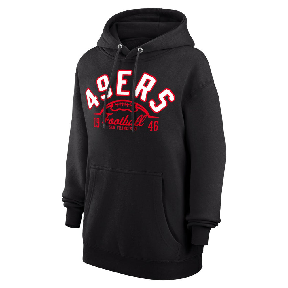San Francisco 49ers Starter Unisex Half Ball Team Fleece Pullover Hoodie - Black cheap