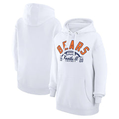 Chicago Bears Starter Unisex Half Ball Team Fleece Pullover Hoodie - White sale