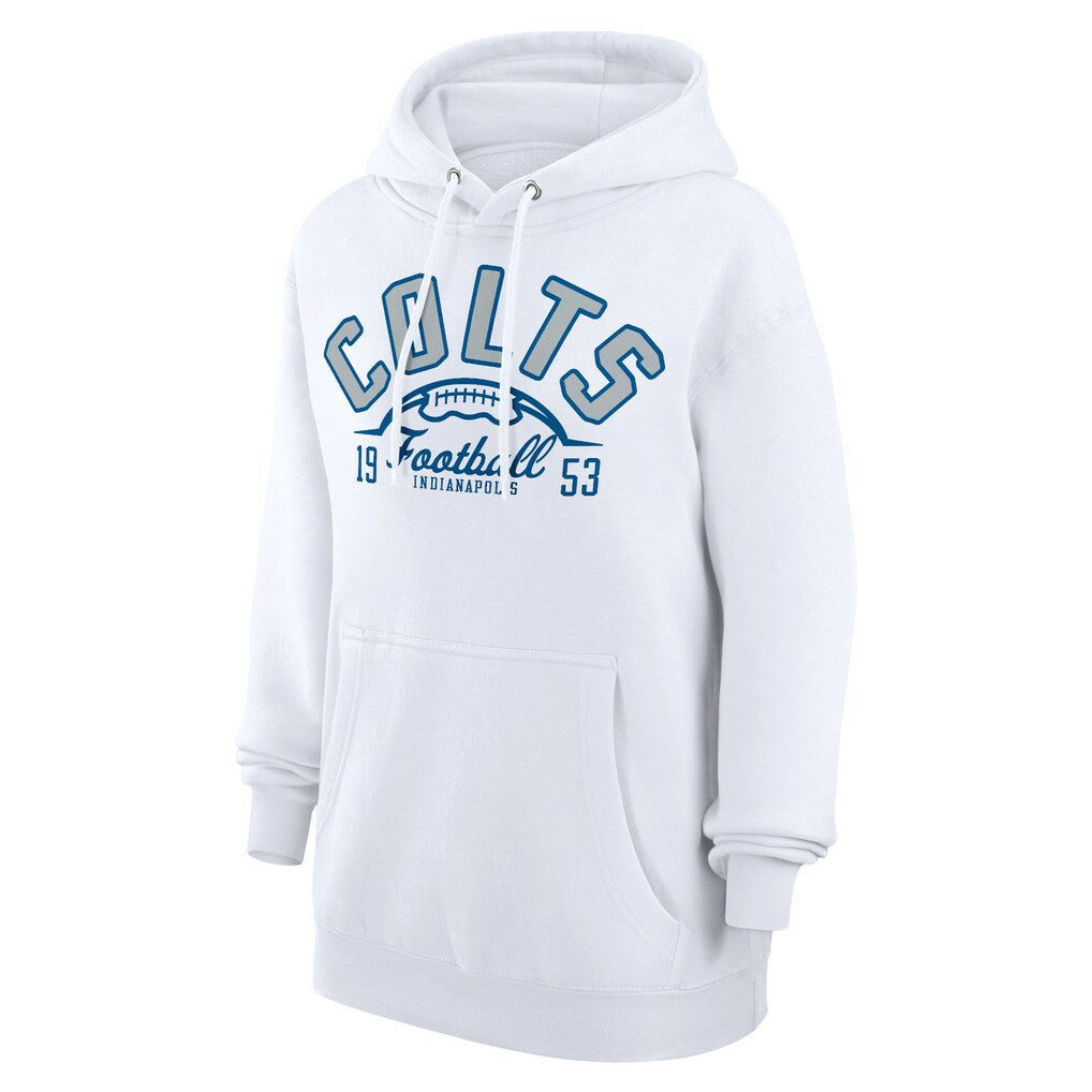 Indianapolis Colts Starter Unisex Half Ball Team Fleece Pullover Hoodie - White cheap