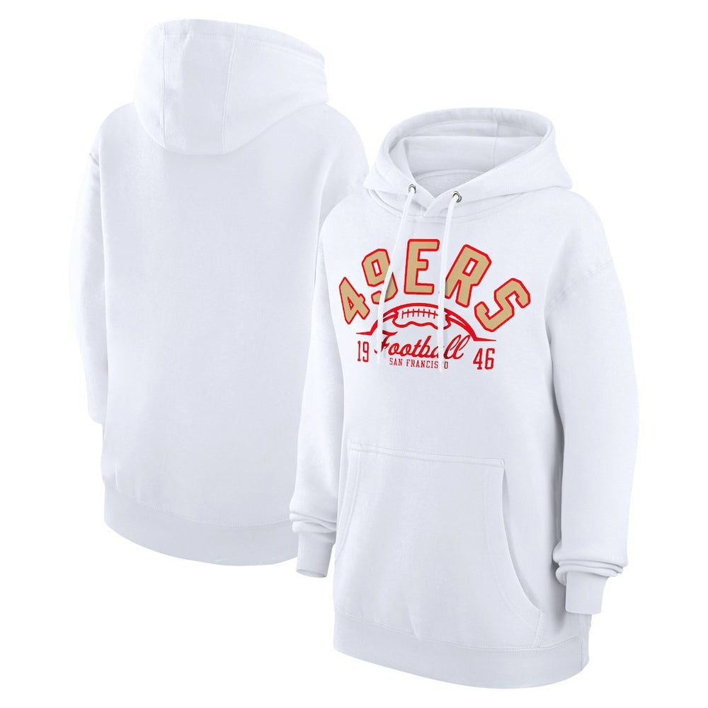 San Francisco 49ers Starter Unisex Half Ball Team Fleece Pullover Hoodie - White for sale