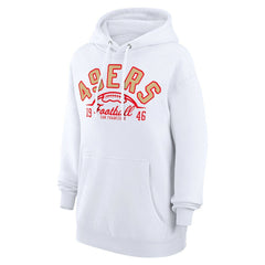 San Francisco 49ers Starter Unisex Half Ball Team Fleece Pullover Hoodie - White for sale