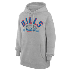 Buffalo Bills Starter Unisex Half Ball Team Fleece Pullover Hoodie - Heather Gray sale