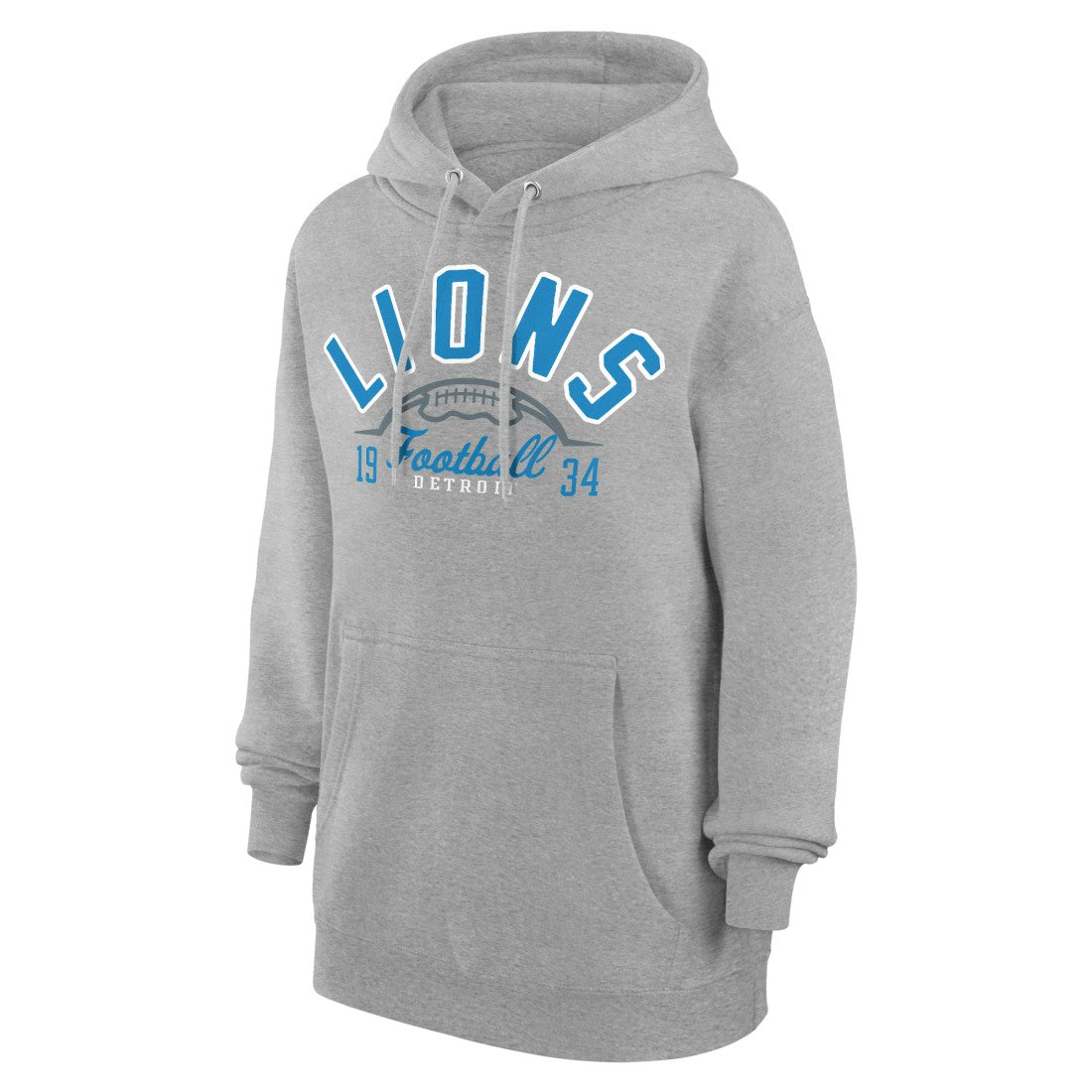 Detroit Lions Starter Unisex Half Ball Team Fleece Pullover Hoodie - Heather Gray outlet