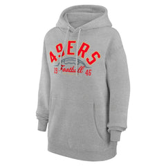 San Francisco 49ers Starter Unisex Half Ball Team Fleece Pullover Hoodie - Heather Gray outlet
