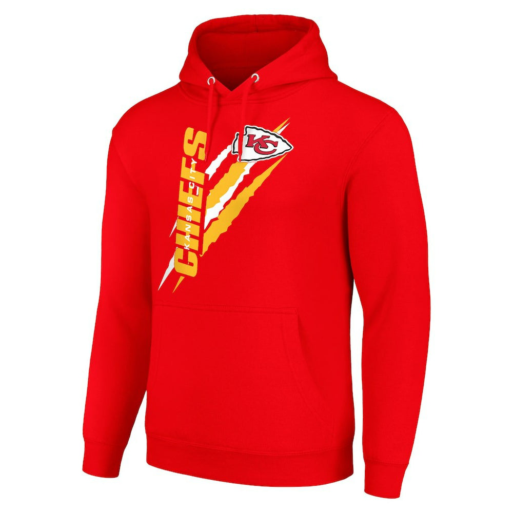 Kansas City Chiefs Starter Unisex Color Scratch Fleece Pullover Hoodie - Red online