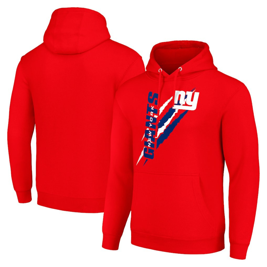 New York Giants Starter Unisex Color Scratch Fleece Pullover Hoodie - Red sale