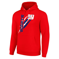 New York Giants Starter Unisex Color Scratch Fleece Pullover Hoodie - Red sale