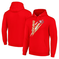 San Francisco 49ers Starter Unisex Color Scratch Fleece Pullover Hoodie - Scarlet sale