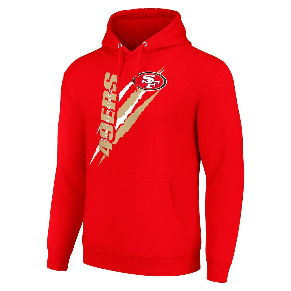 San Francisco 49ers Starter Unisex Color Scratch Fleece Pullover Hoodie - Scarlet sale