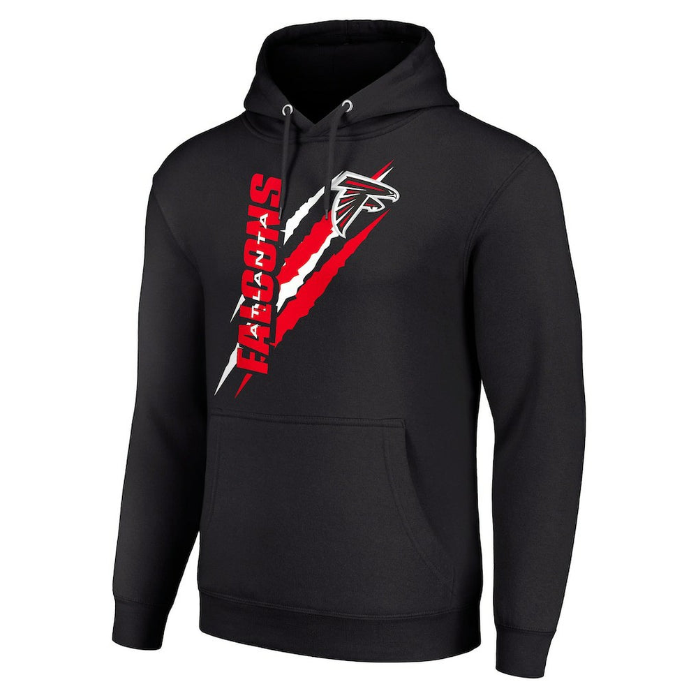 Atlanta Falcons Starter Unisex Color Scratch Fleece Pullover Hoodie - Black on sale